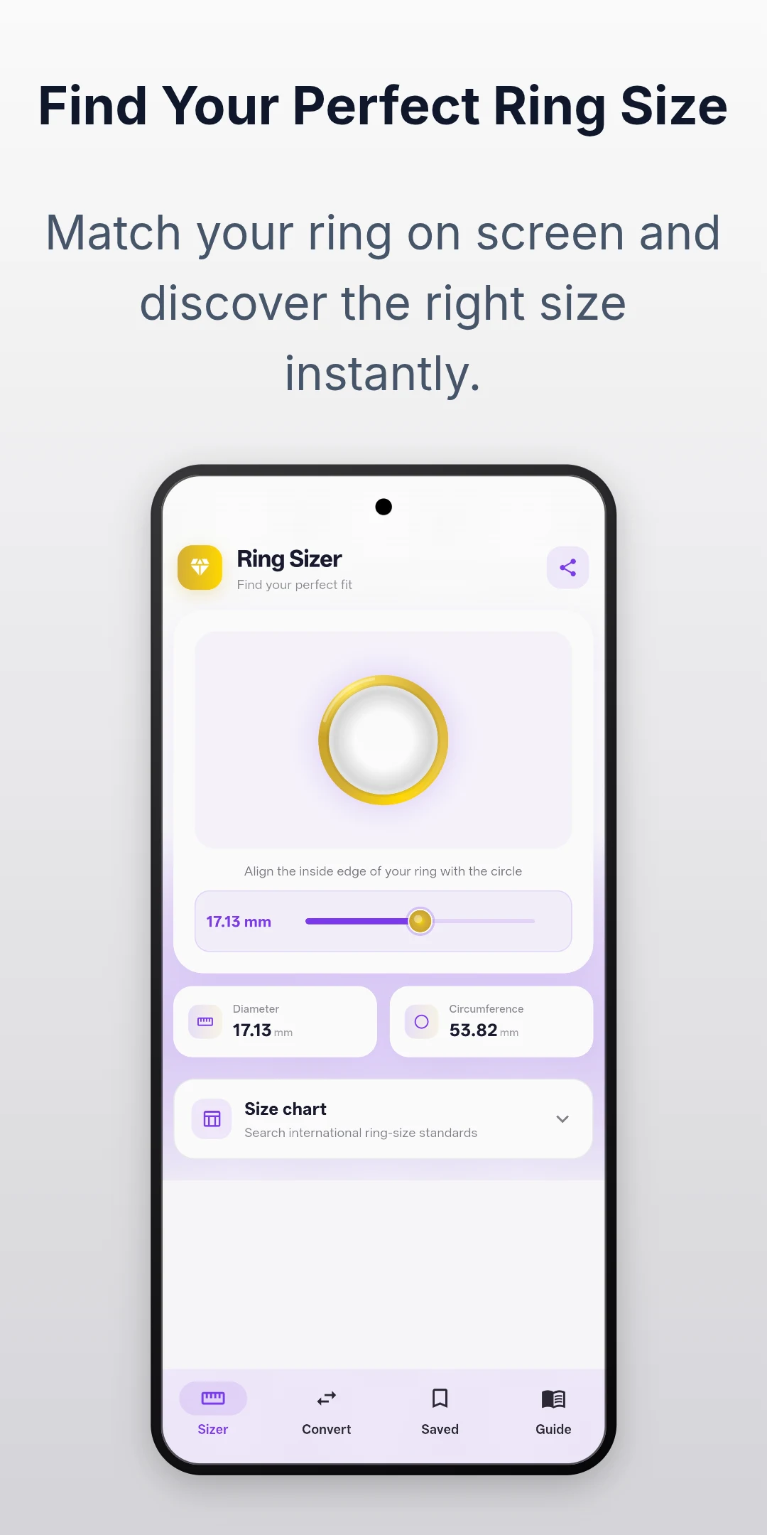 Ring Sizer: Find Perfect Fit screenshot